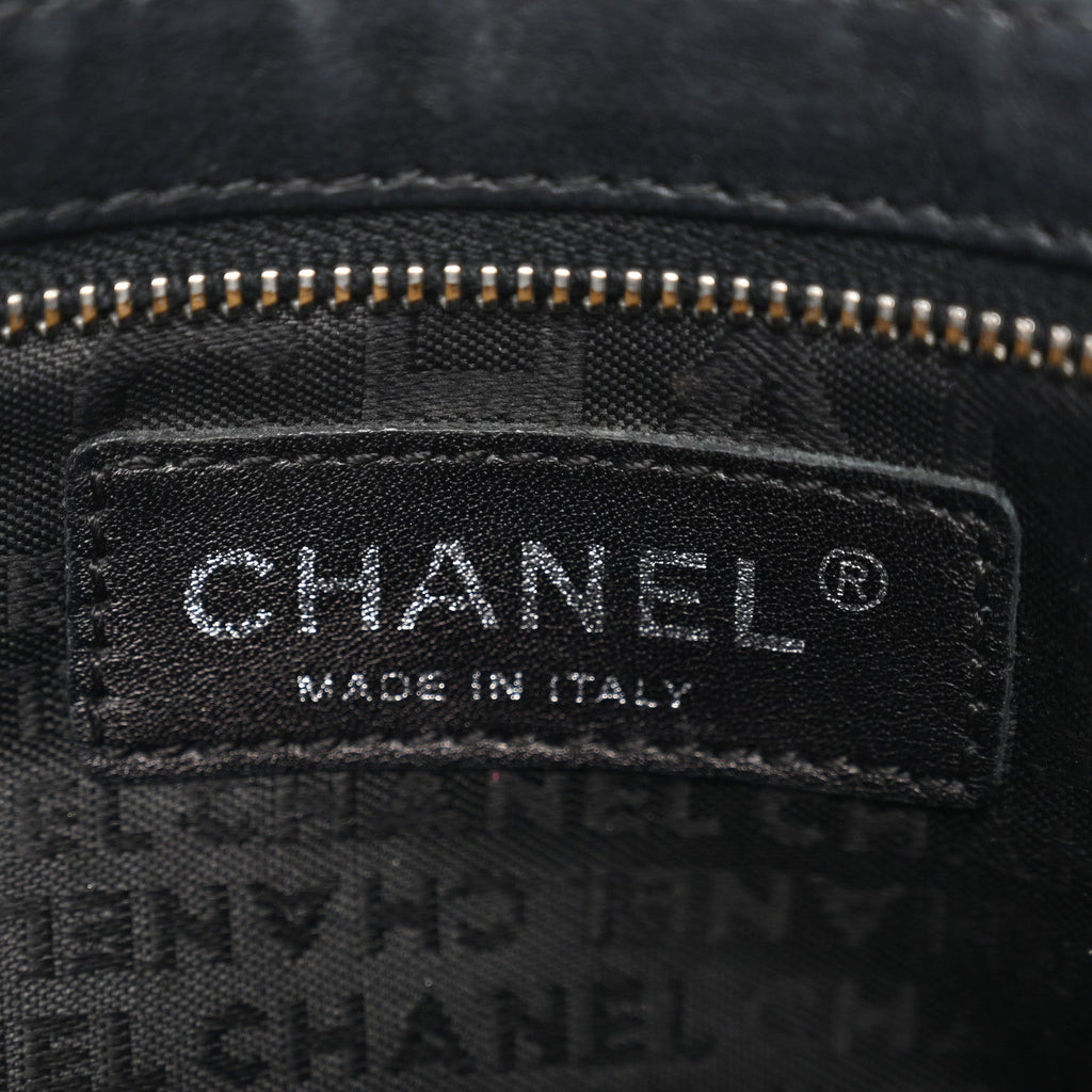 Chanel Lambskin Lax Pochette Black