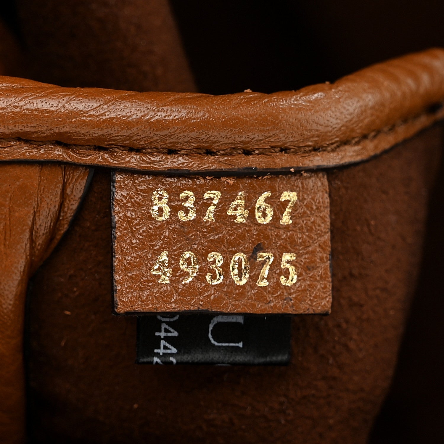 Gucci Grained Calfskin Softbit Medium Shoulder Bag Brown