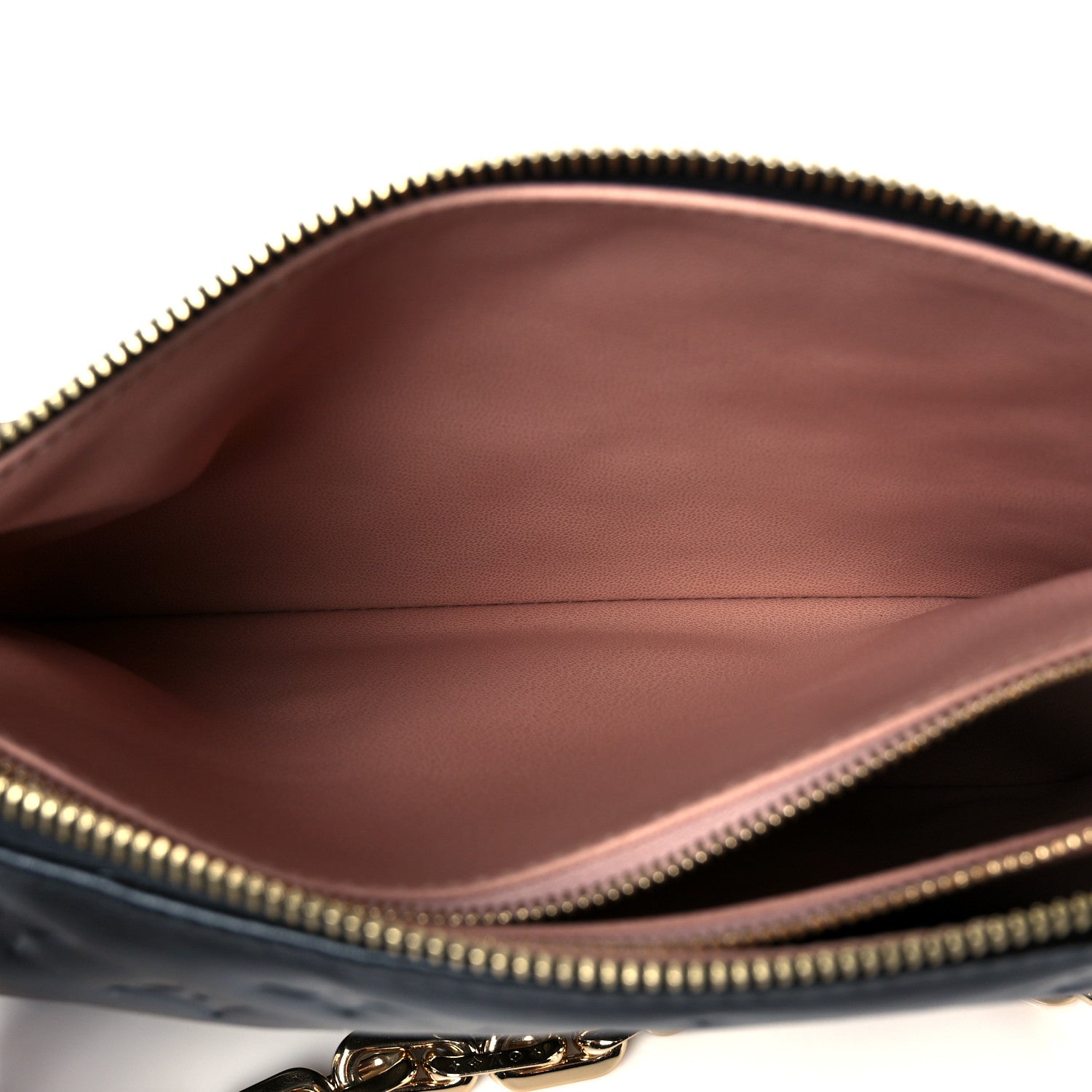 Louis Vuitton Lambskin Embossed Monogram Coussin PM Black