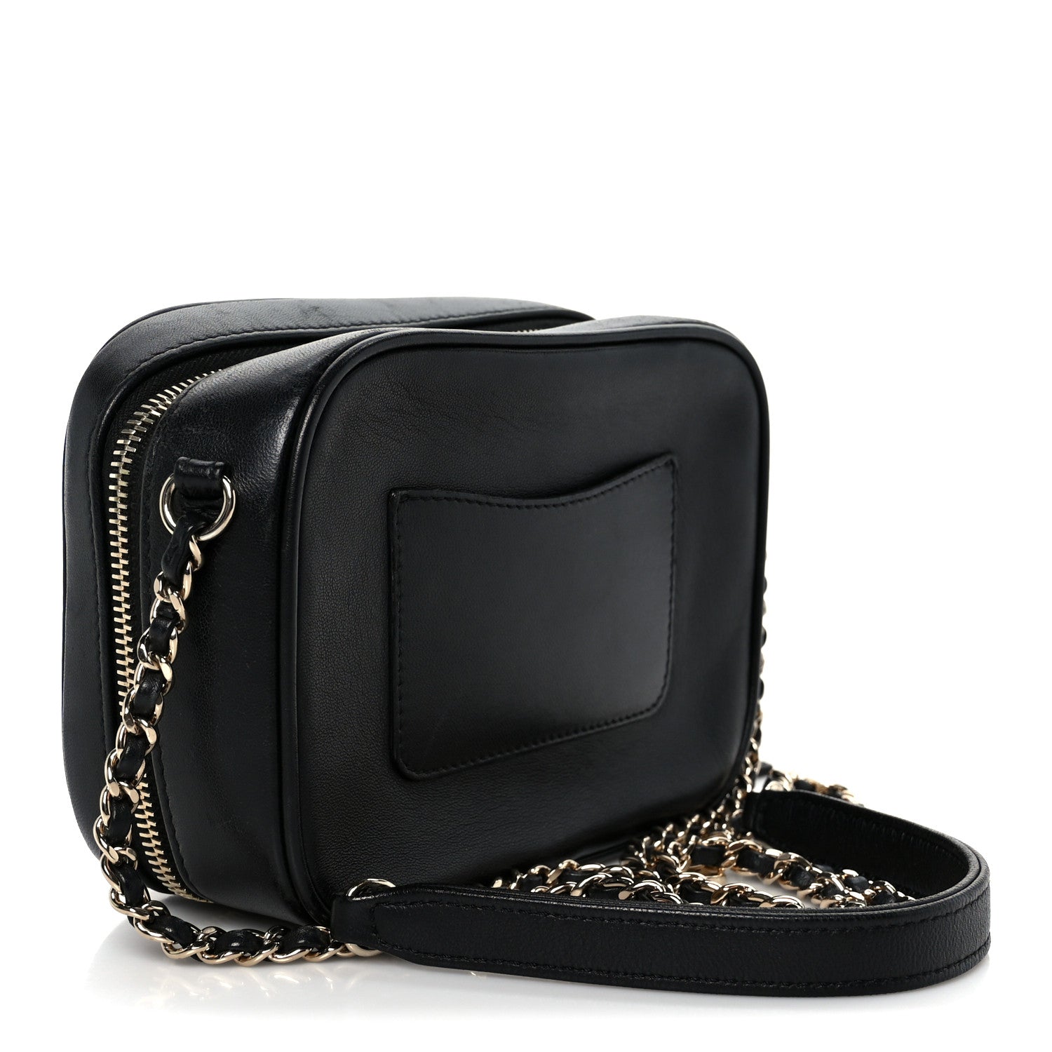 Chanel Calfskin CC Mania Camera Case Black