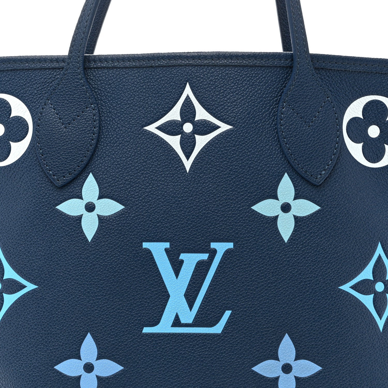 Louis Vuitton Empreinte Monogram Giant Neverfull MM Degrade Bleu