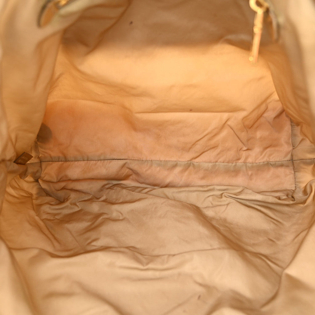 Prada Tessuto Nylon Saffiano Shopping Tote White