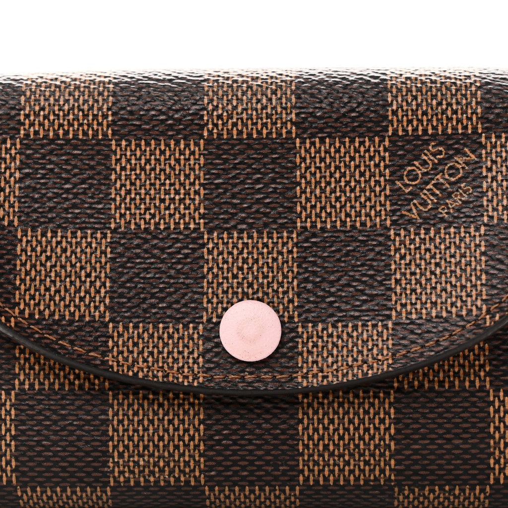 Louis Vuitton Damier Ebene Rosalie Coin Purse Rose Ballerine