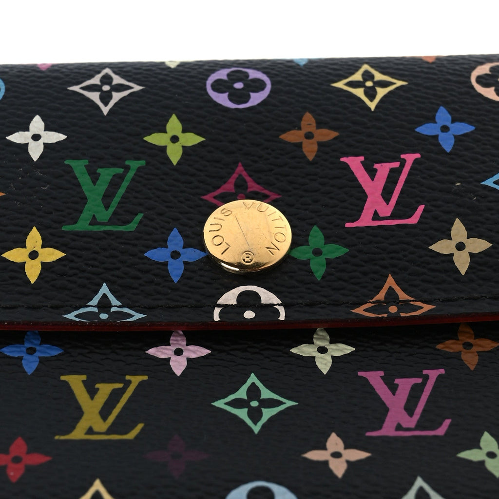 Louis Vuitton Monogram Multicolor Alexandra Wallet Black