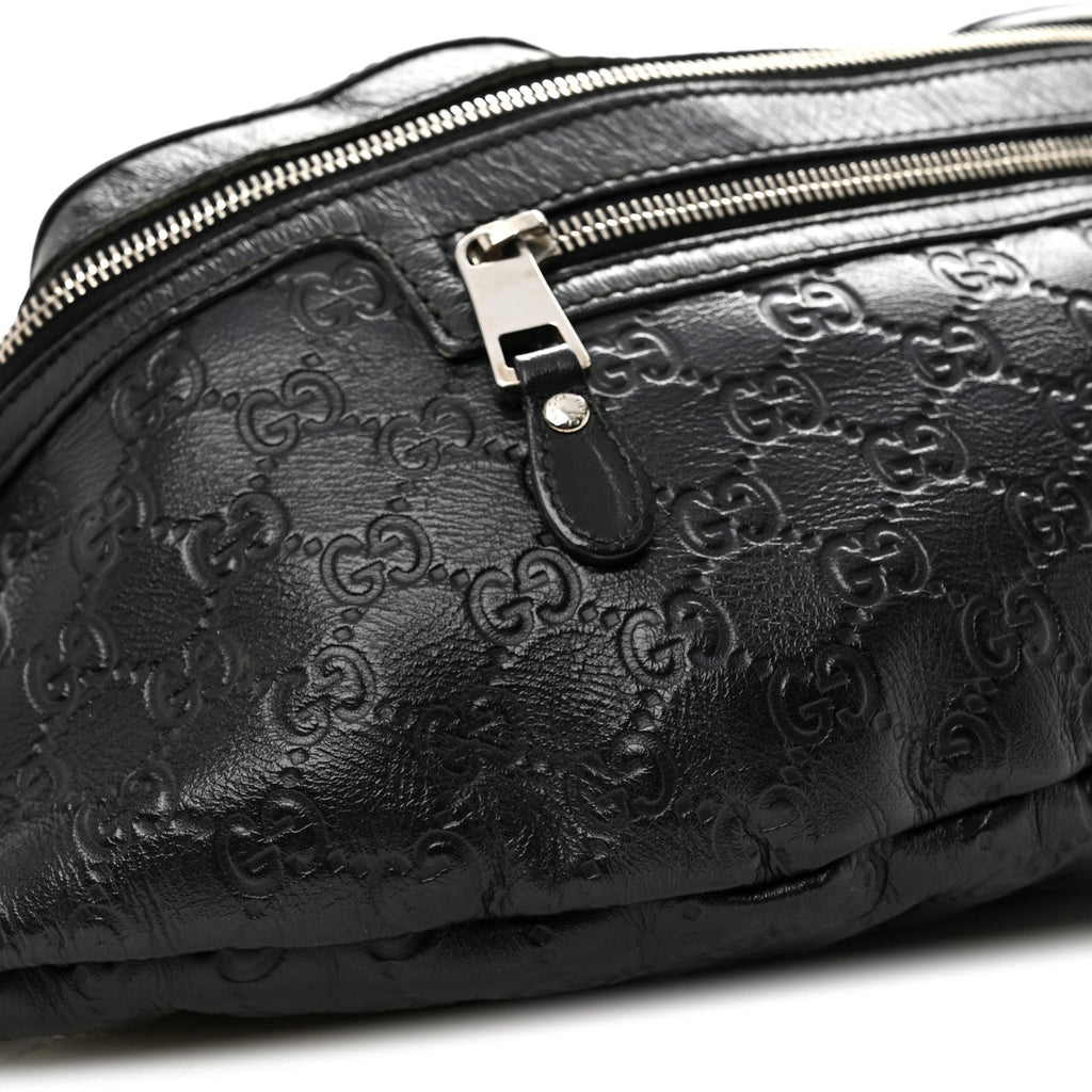 Gucci Guccissima Web Belt Bag Black