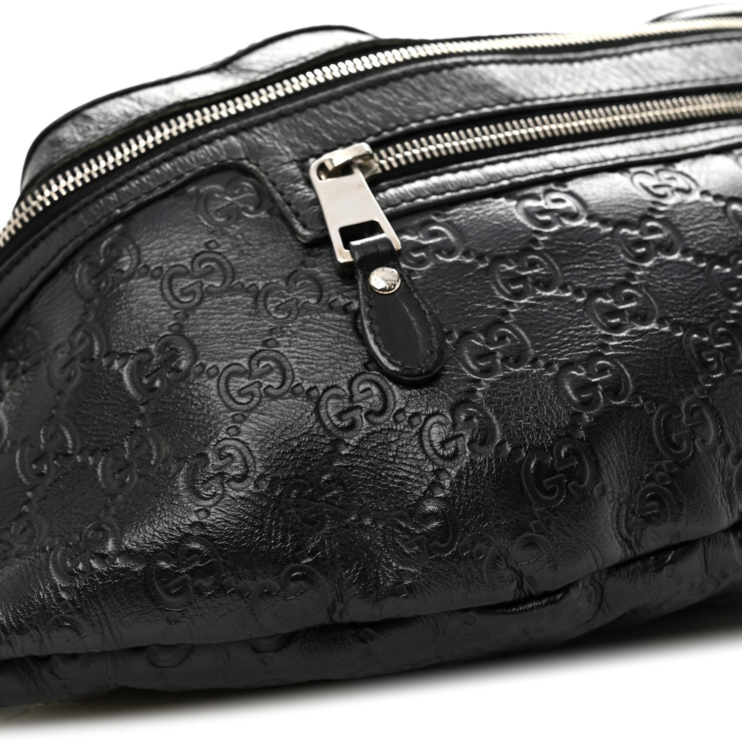 Gucci Guccissima Web Belt Bag Black