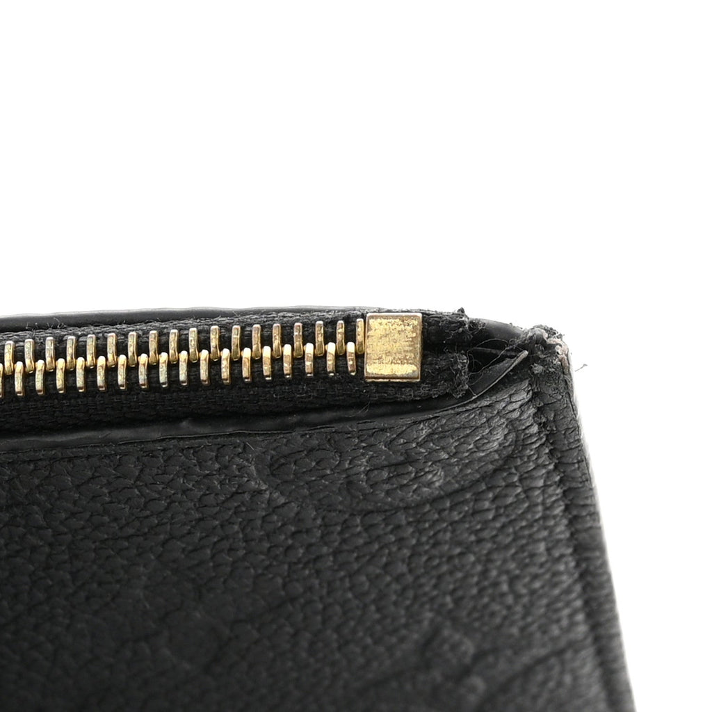 Louis Vuitton Empreinte Felicie Chain Wallet Zippered Insert Black