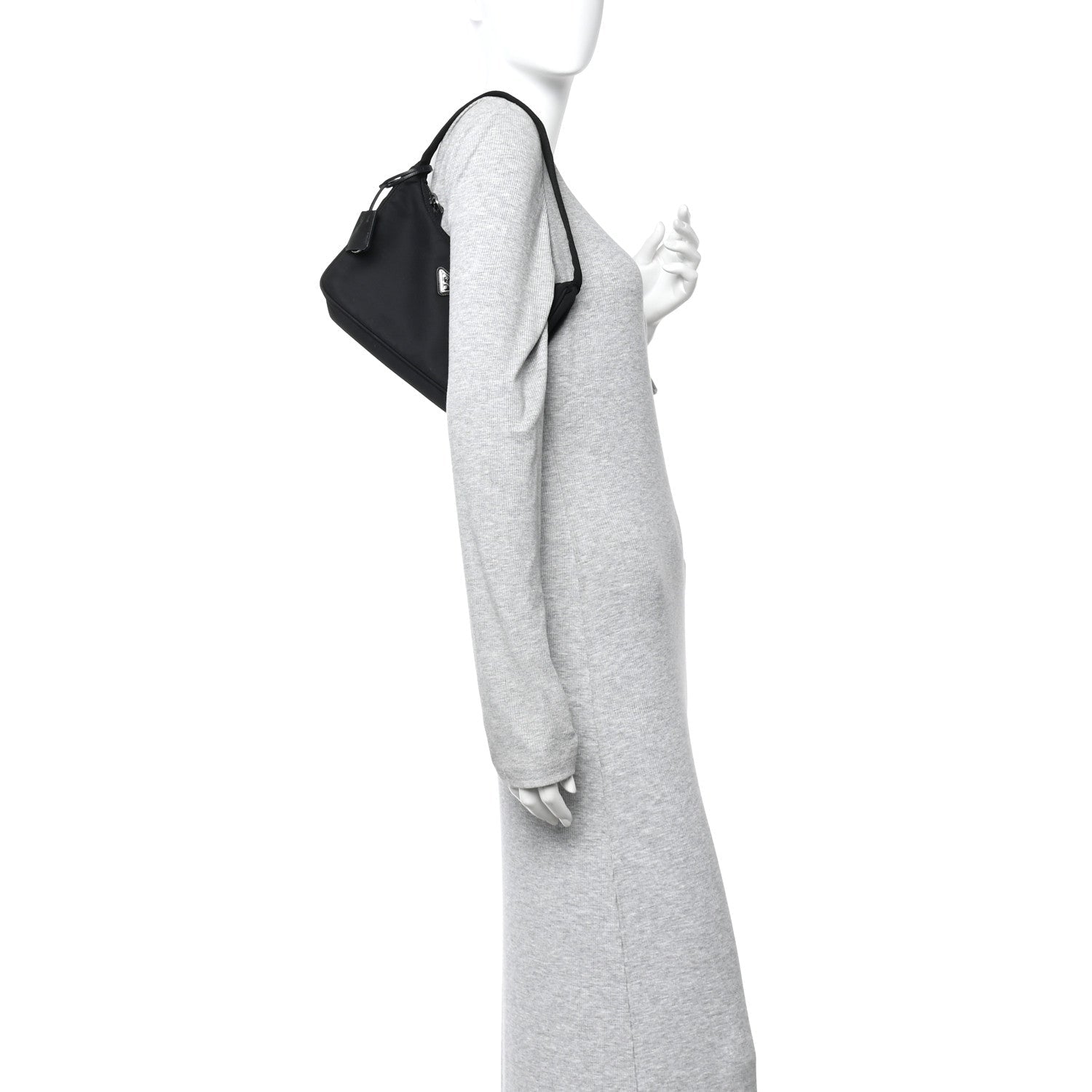 Prada Tessuto Nylon Mini Re-Edition 2000 Bag Black