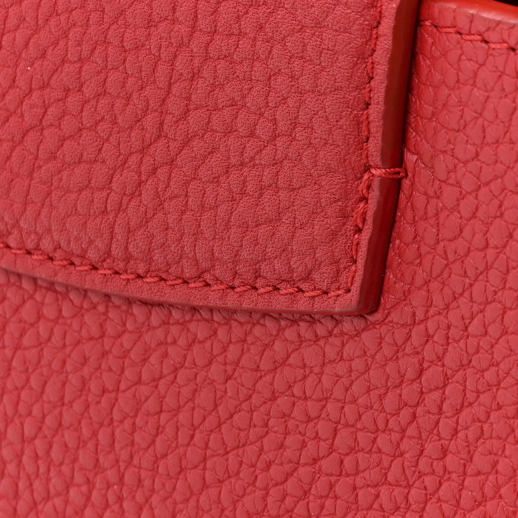 Louis Vuitton Taurillon Capucines BB Scarlet Red