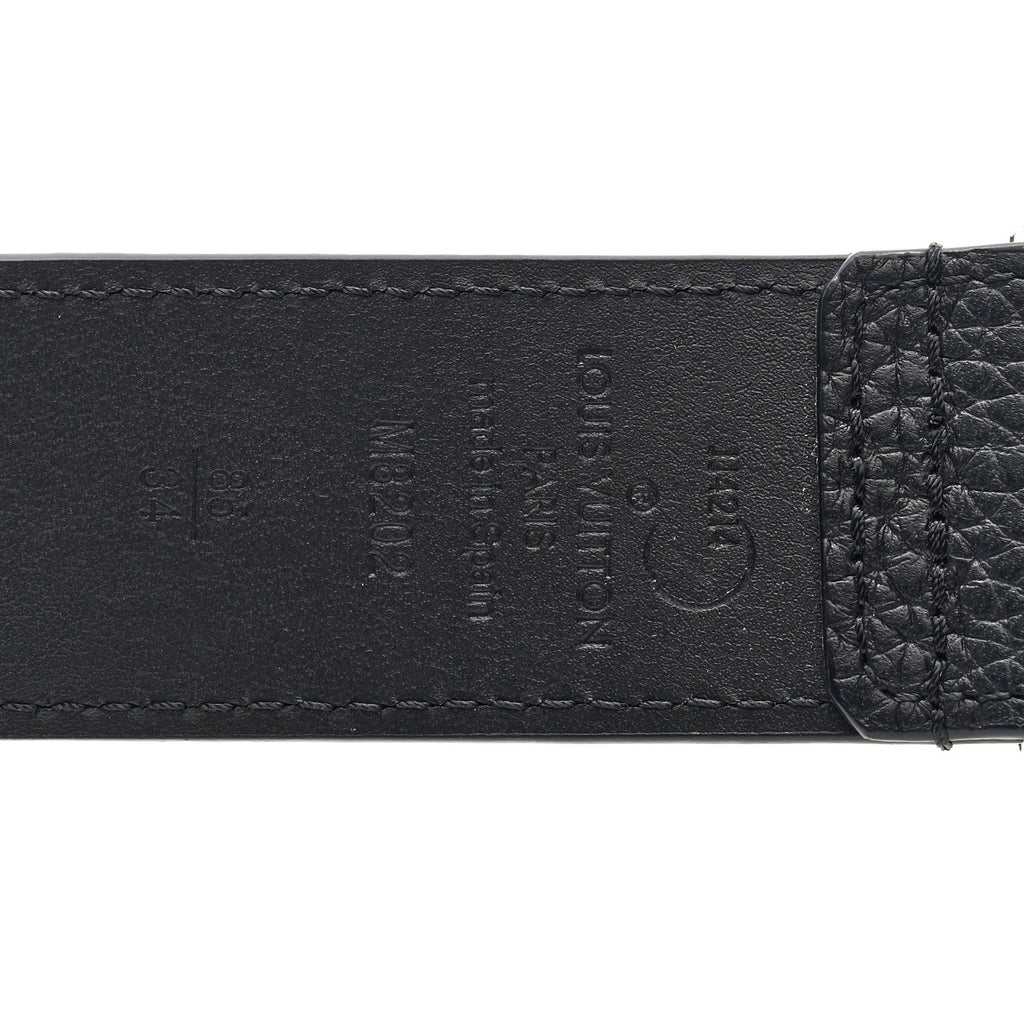 Louis Vuitton Taurillon 35mm Pont Neuf Belt 85 34 Black