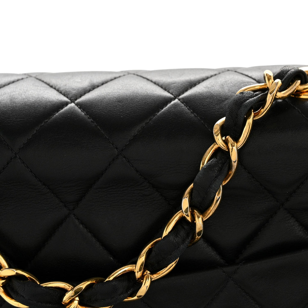 Chanel Lambskin Quilted XL Jumbo Single Flap Black