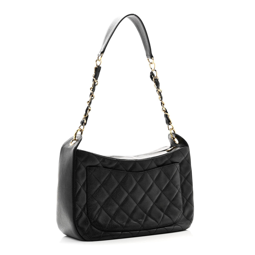Chanel Caviar Quilted Timeless CC Shoulder Bag Black