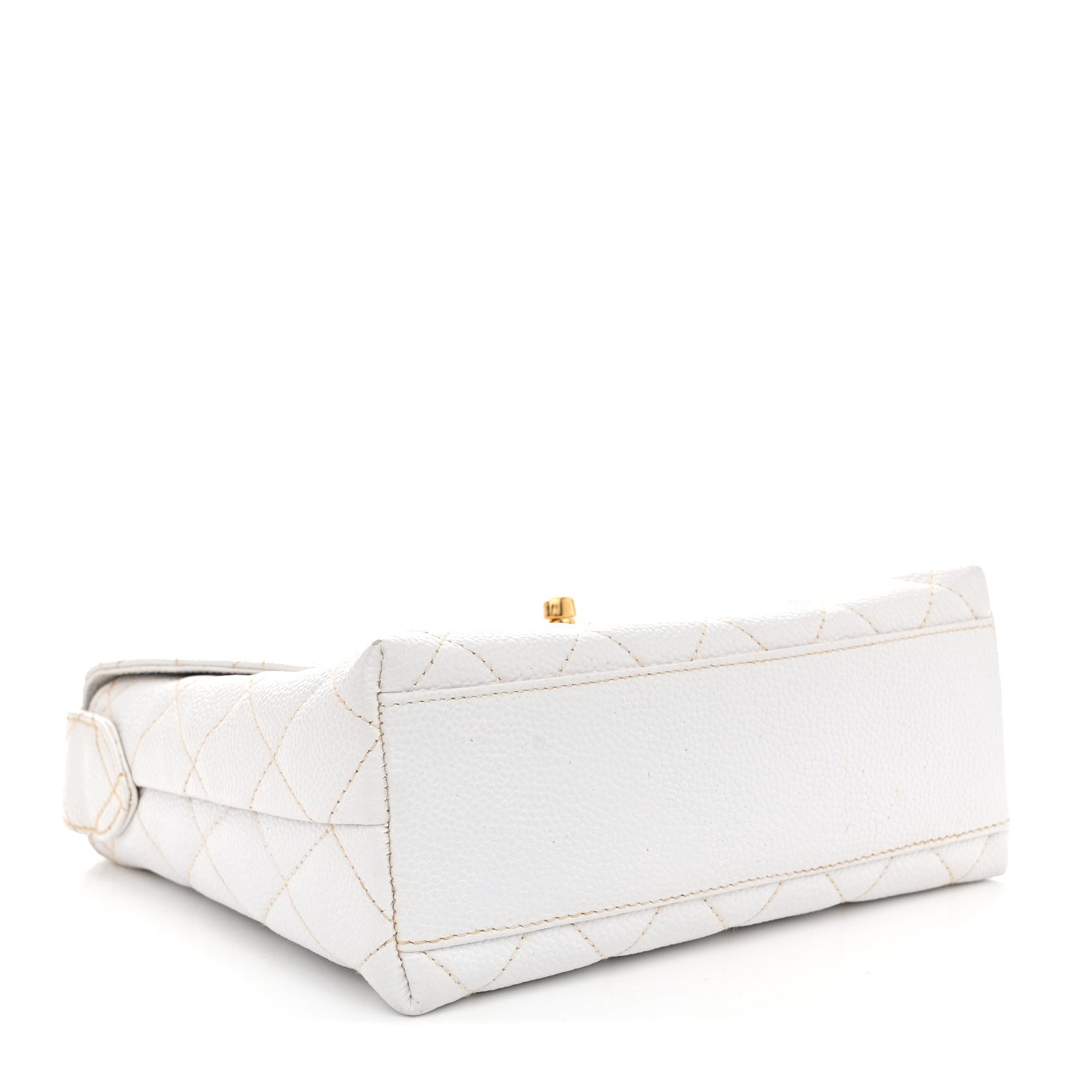 Chanel Caviar CC Shoulder Bag White