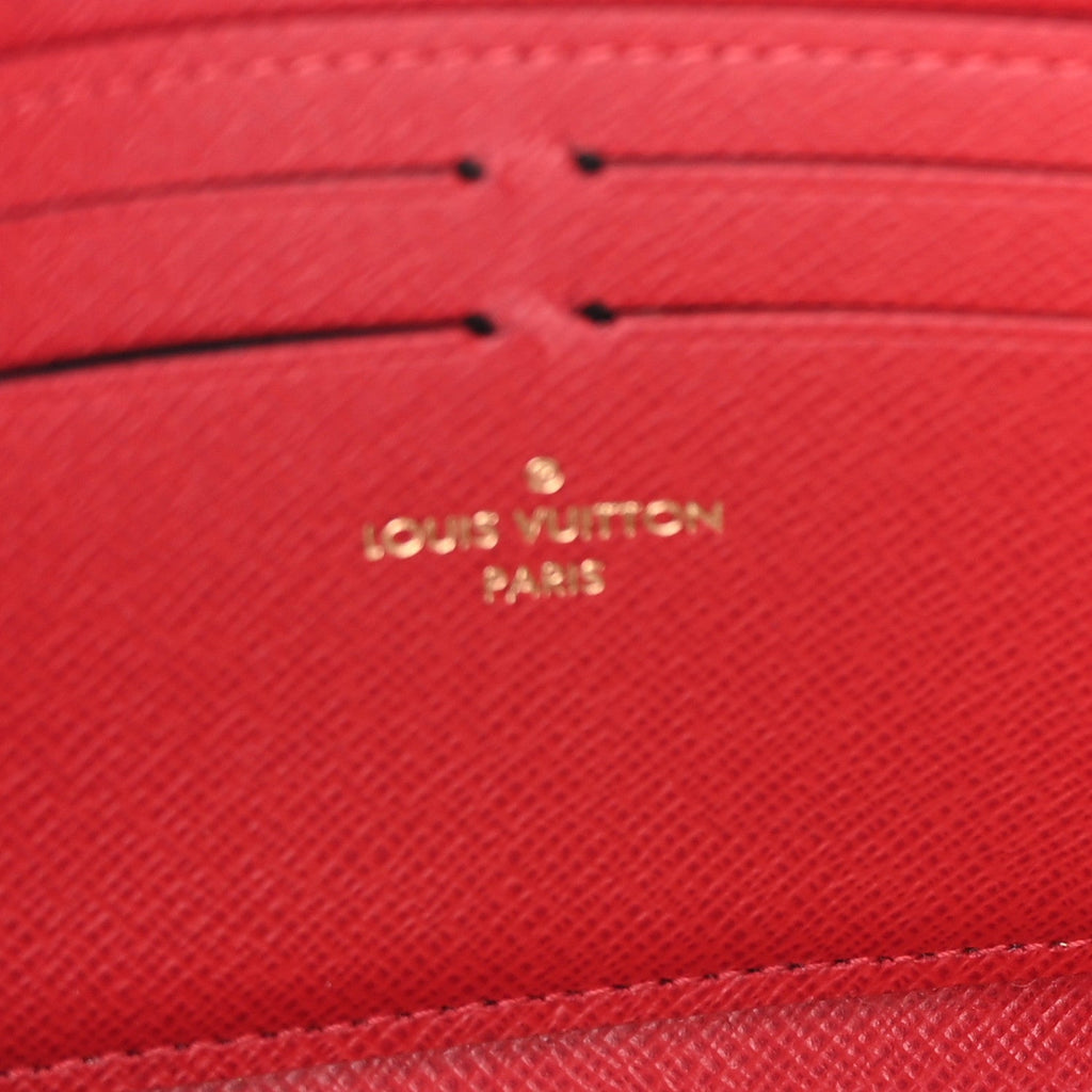 Louis Vuitton Damier Ebene Clemence Wallet Cherry