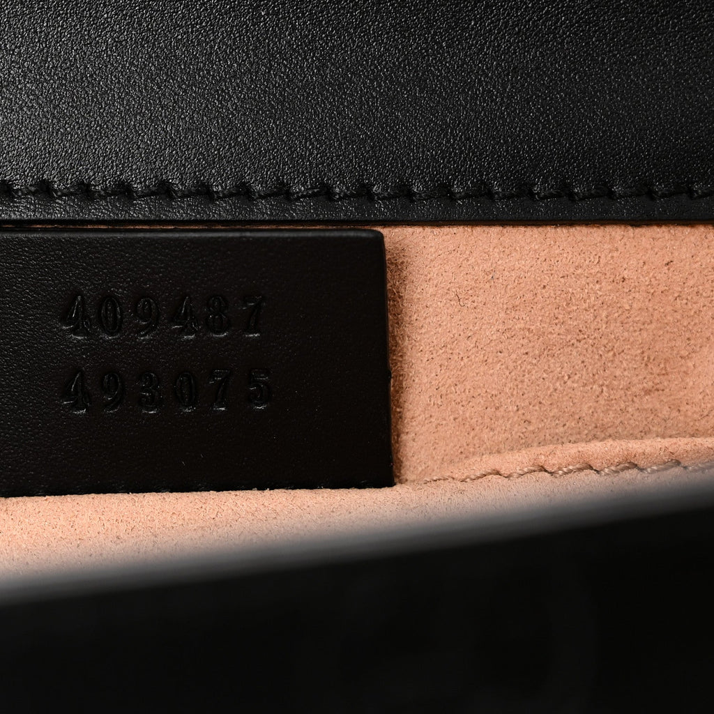 Gucci Guccissima Small Padlock Shoulder Bag Black