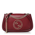 Gucci Calfskin Blondie Medium Shoulder Bag Dark Red