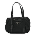Prada Tessuto Nylon Saffiano Tote Black