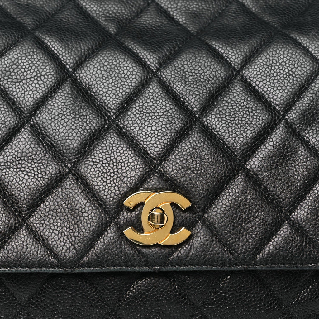 Chanel Caviar Quilted Backpack Black