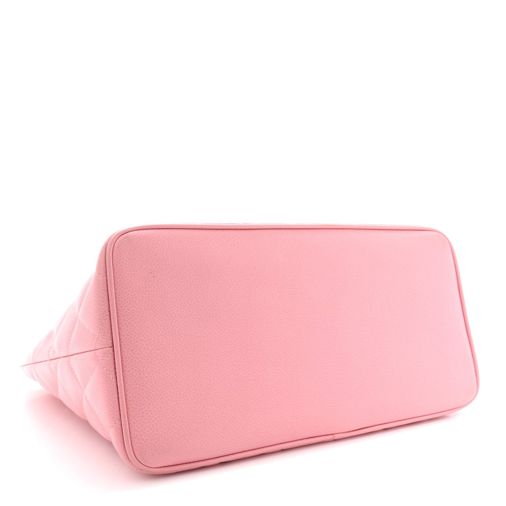 Chanel Caviar Medallion CC Tote Light Pink
