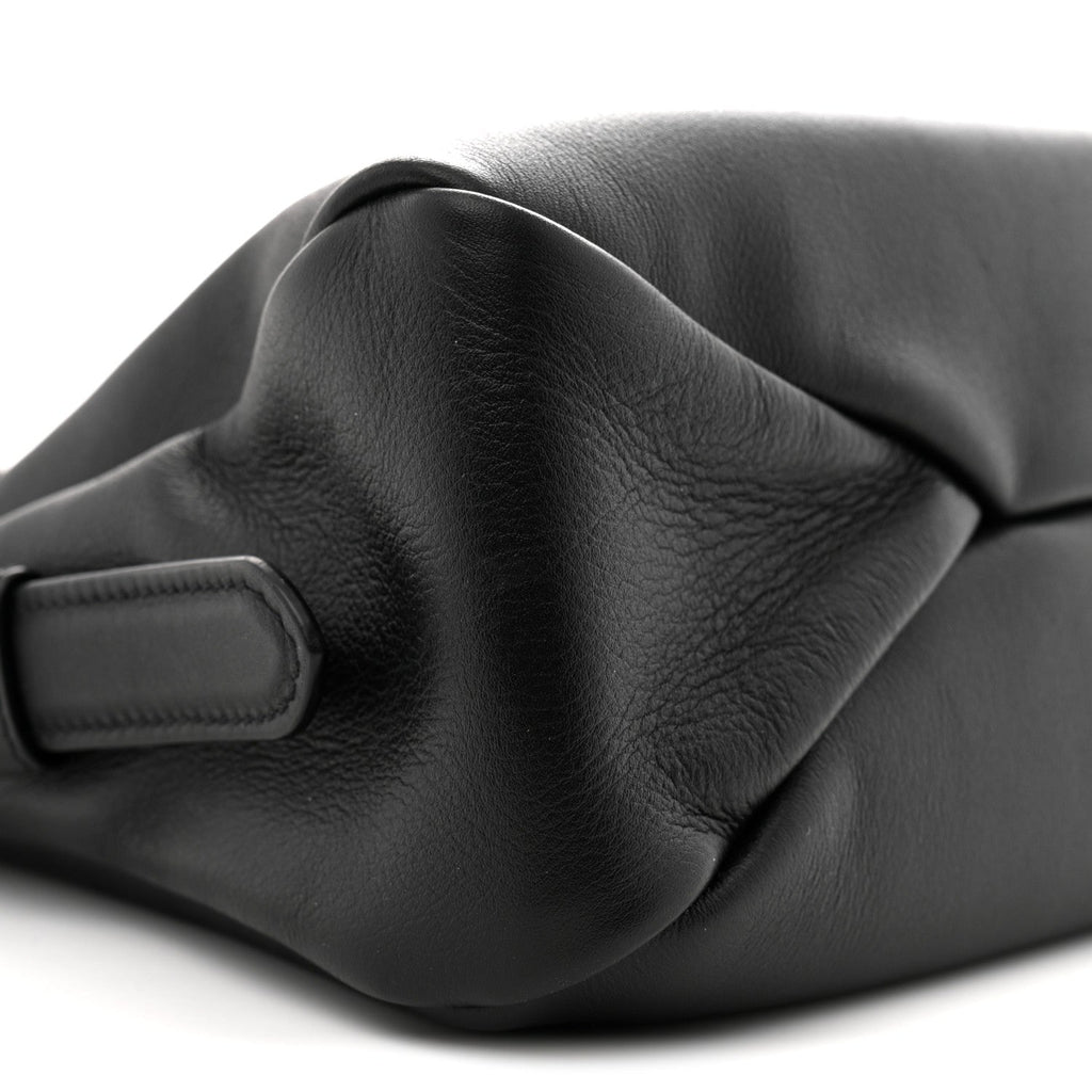 Prada Soft Calfskin Medium Aimee Shoulder Bag Black