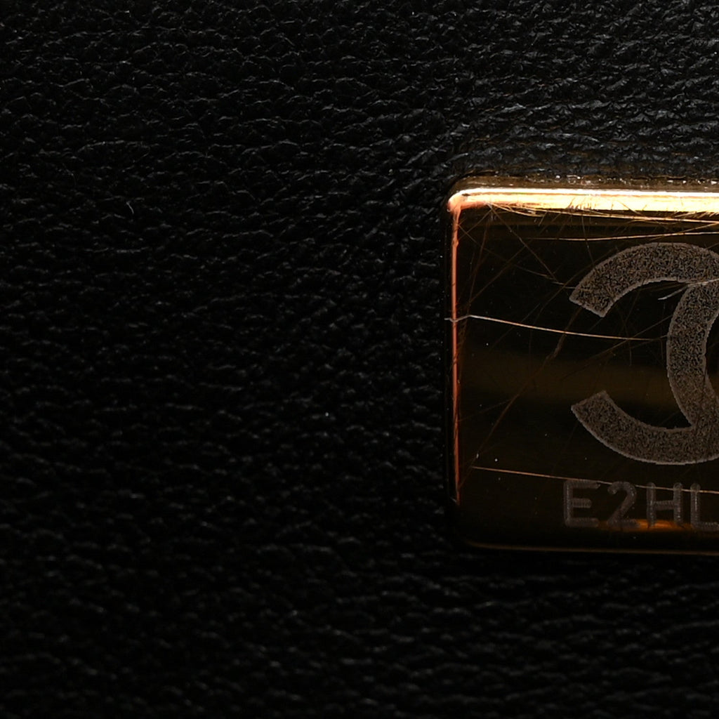 Chanel Lambskin Quilted Mini Rectangular Flap Black