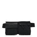 Gucci GG Monogram Double Pocket Belt Bag Black