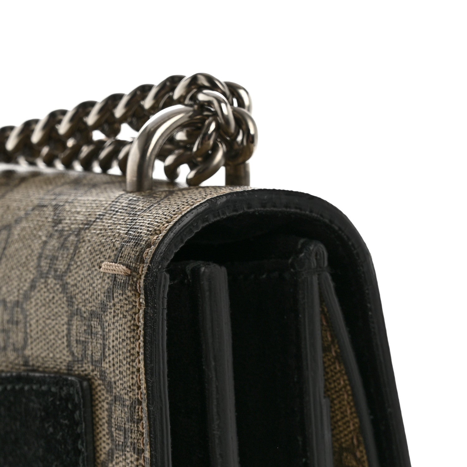 Gucci GG Supreme Monogram Medium Dionysus Shoulder Bag Black