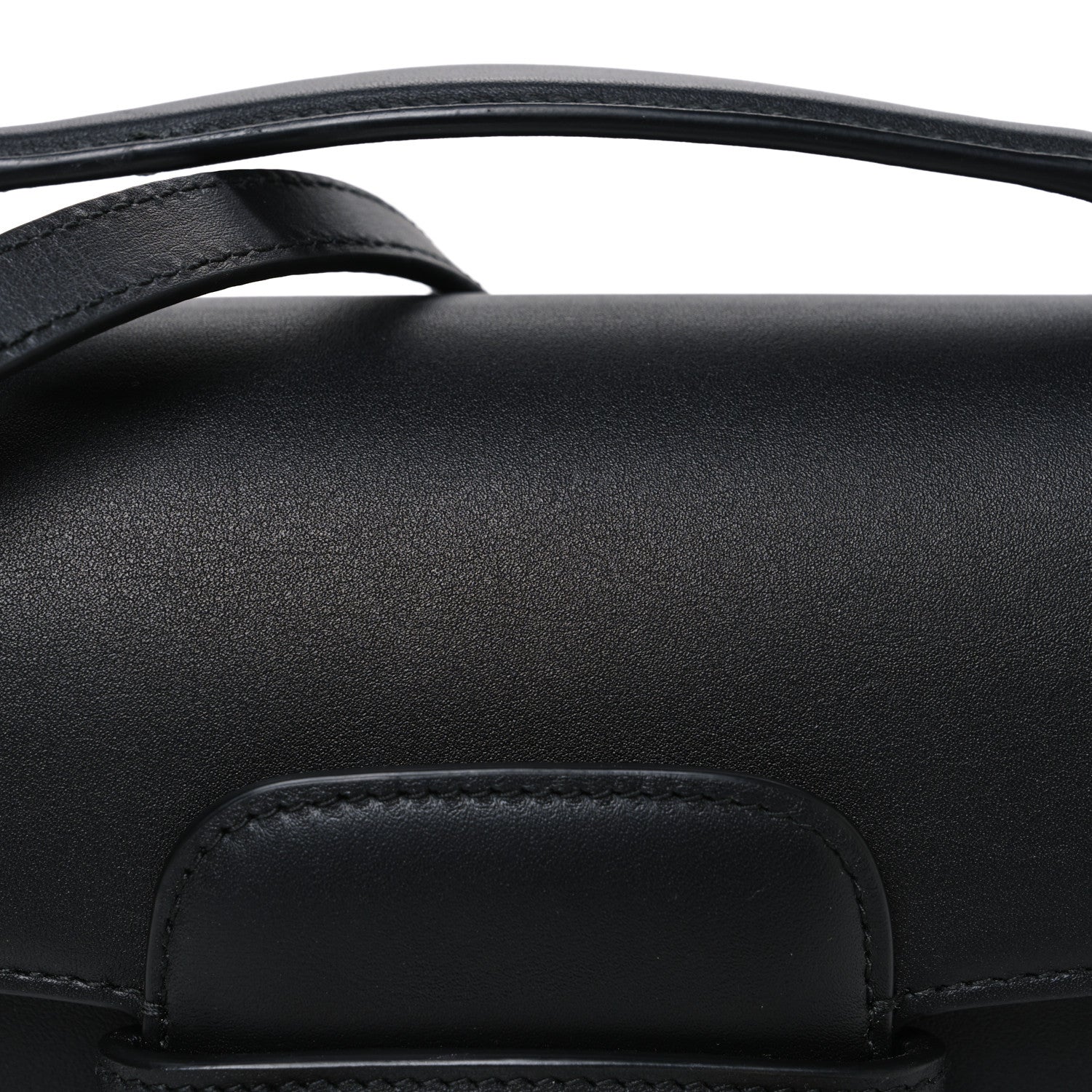 Gucci Calfskin Horsebit 1955 Small Soft Top Handle Shoulder Bag Black