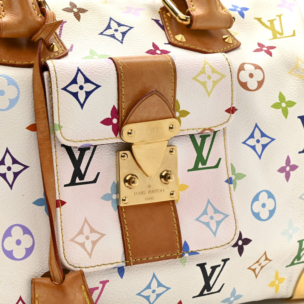 Louis Vuitton Monogram Multicolor Speedy 30 White