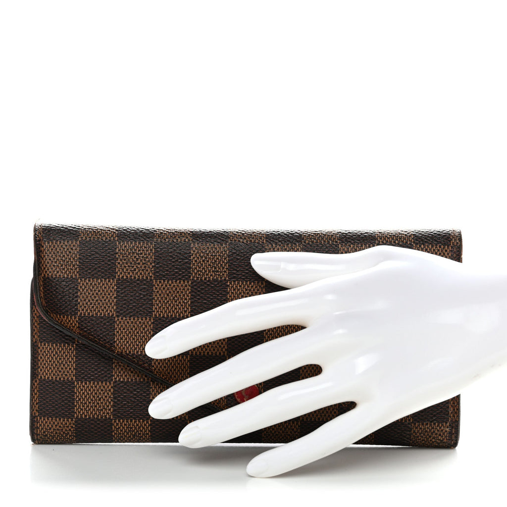 Louis Vuitton Damier Ebene Josephine Wallet Red