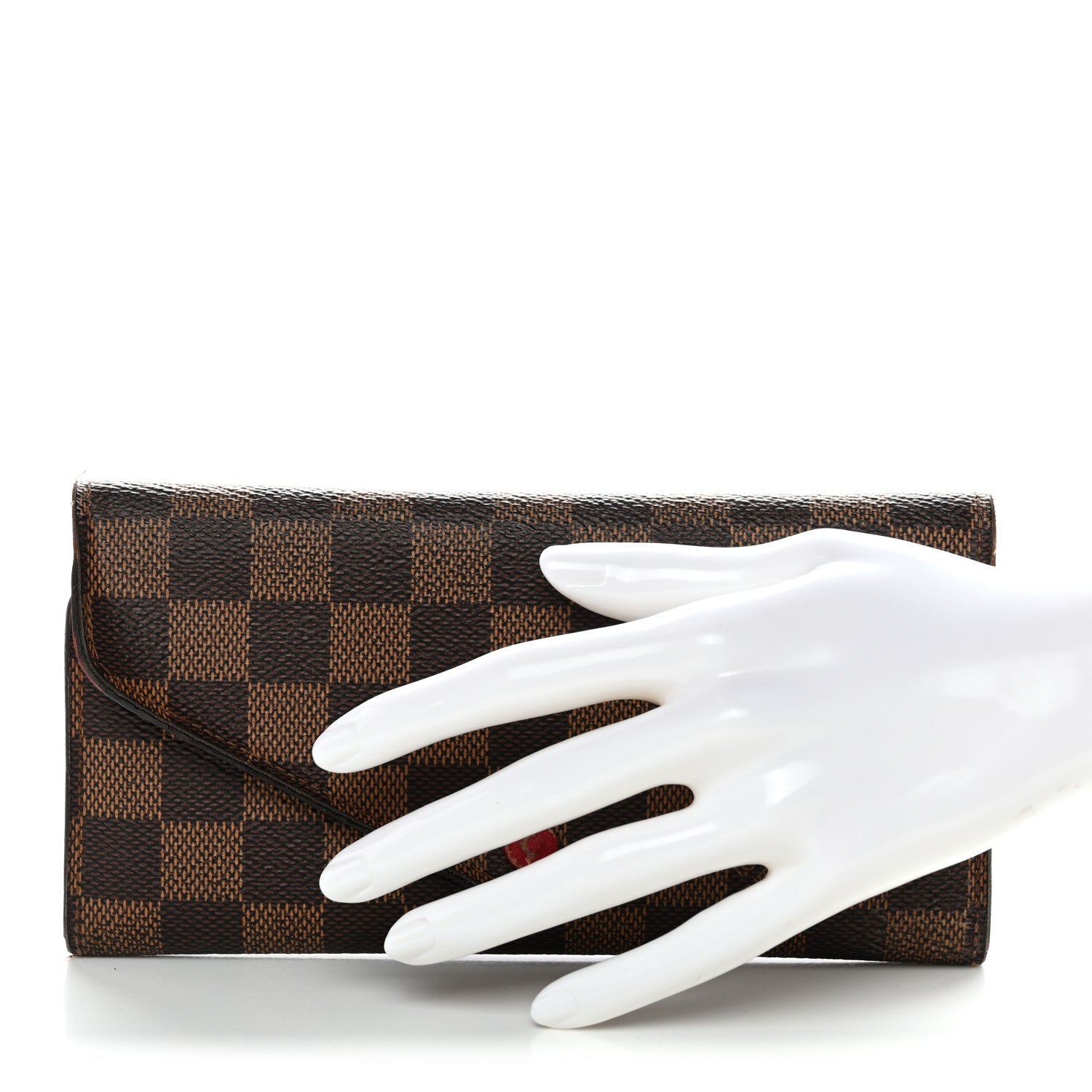 Louis Vuitton Damier Ebene Josephine Wallet Red