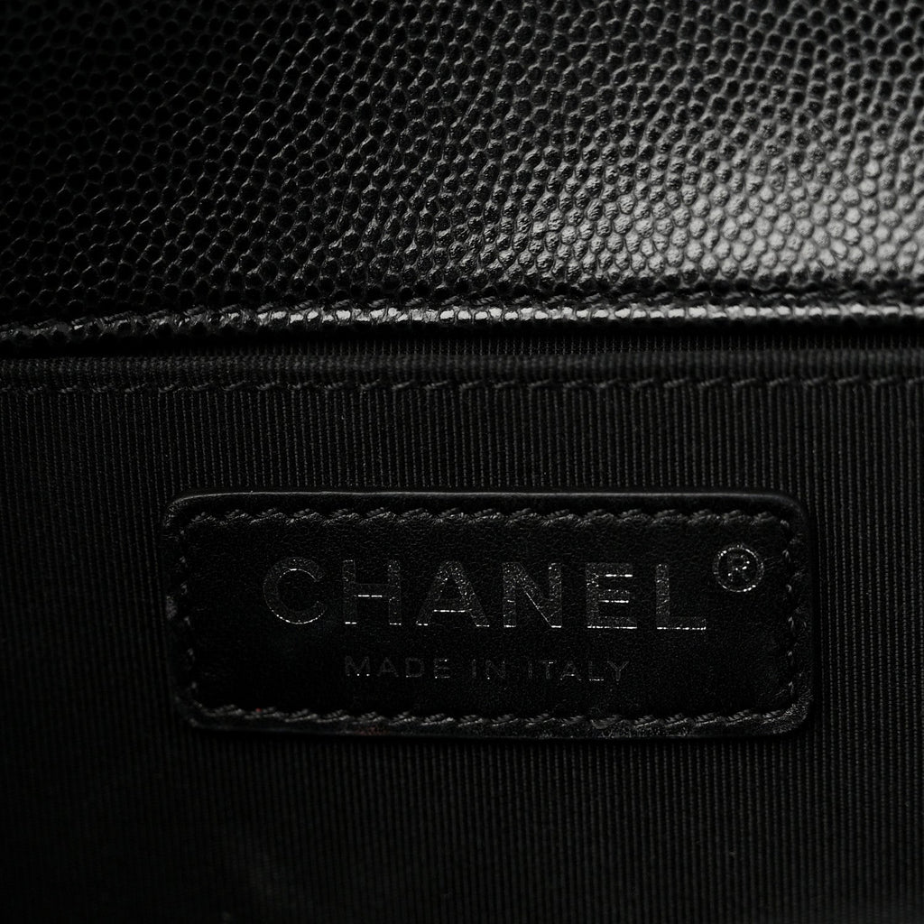 Chanel Caviar Quilted Medium Boy Flap Black