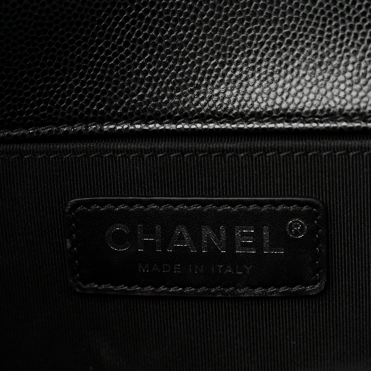 Chanel Caviar Quilted Medium Boy Flap Black