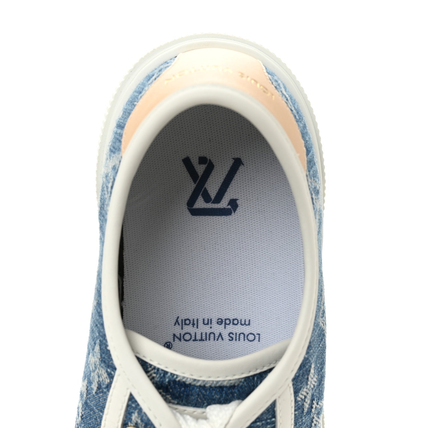 Louis Vuitton Denim Monogram Lagoon Sneakers 38 Blue
