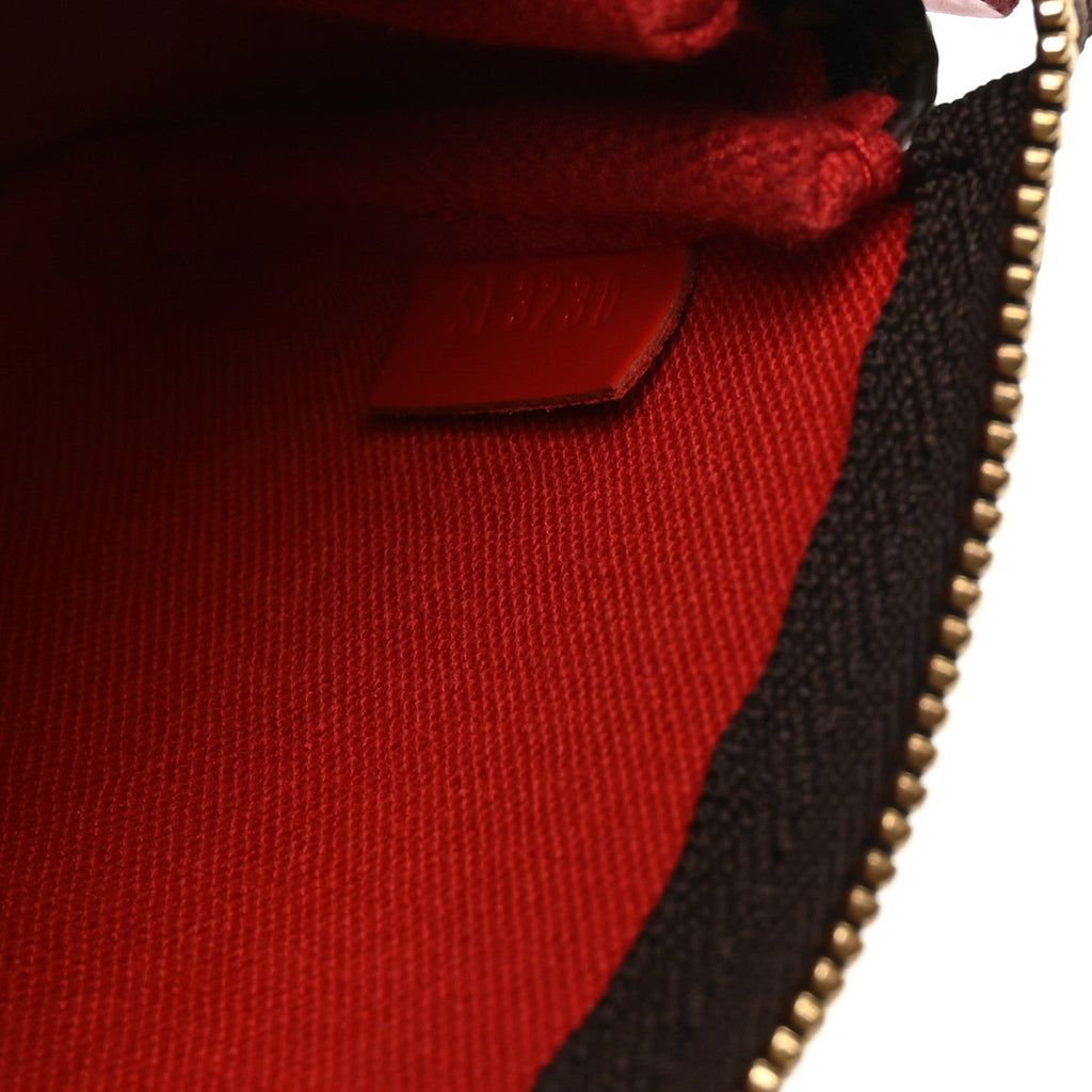 Louis Vuitton Monogram 2020 Christmas Animation Bumper Cars Mini Pochette Accessories Coquelicot