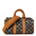 Louis Vuitton LV Vers Damier Ebene Keepall Bandouliere 25