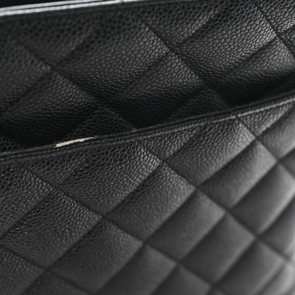 Chanel Caviar Quilted Medallion Tote Black