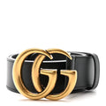 Gucci Calfskin Double G 40mm Belt 75 30 Black