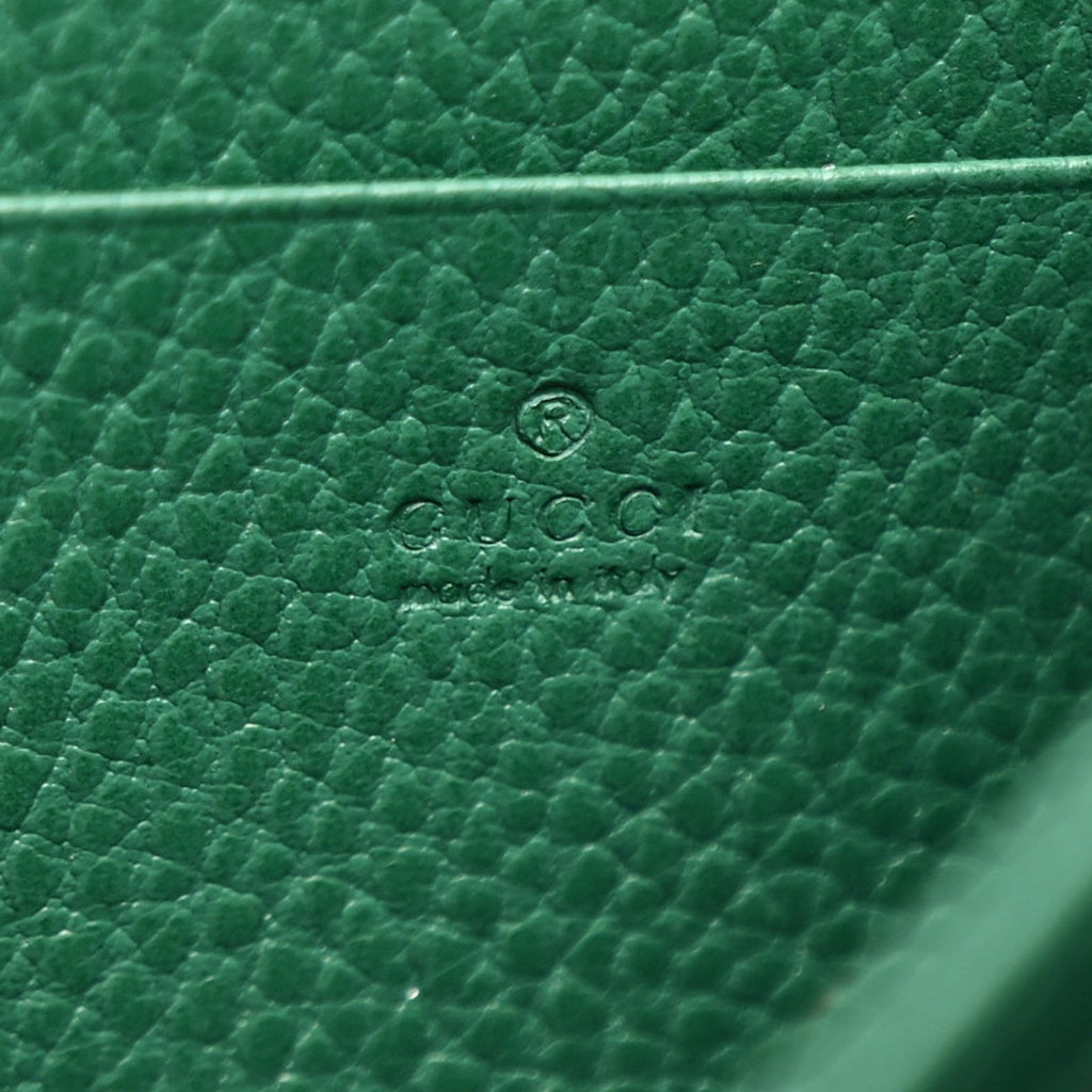 Gucci Calfskin Mini Dionysus Chain Wallet Emerald