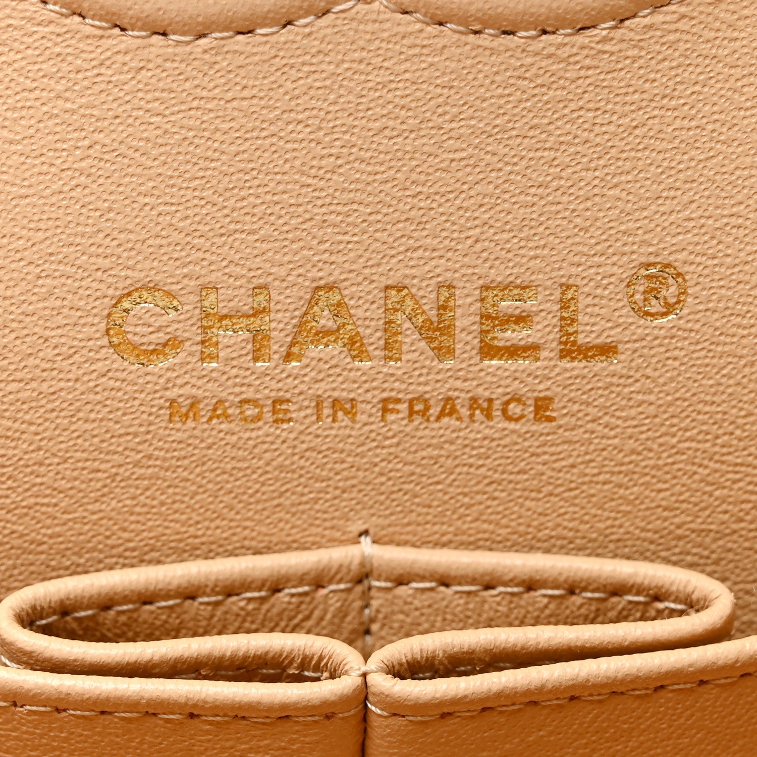 Chanel Caviar Quilted Small Double Flap Beige