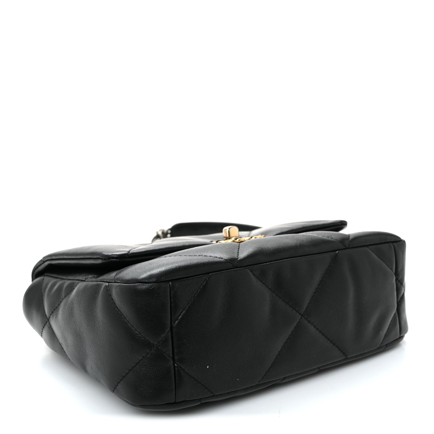 Chanel Lambskin Quilted Medium Chanel 19 Flap Black