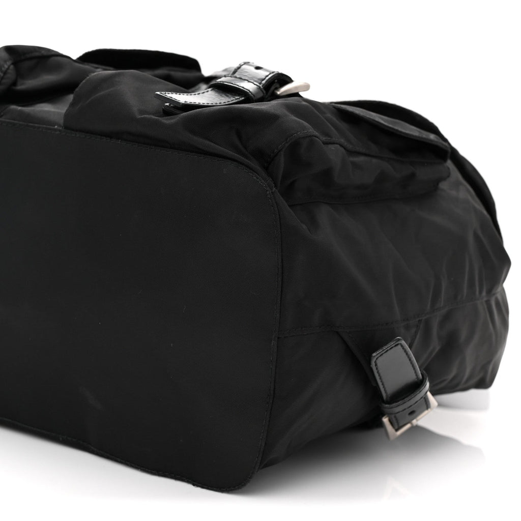 Prada Nylon Vela Medium Backpack Black