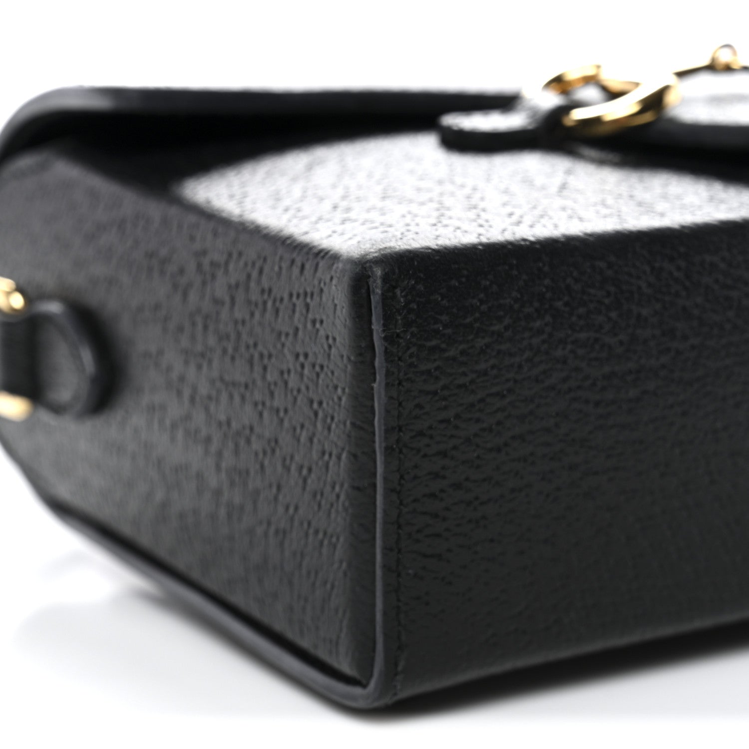 Gucci Calfskin Horsebit 1955 Shoulder Bag Black