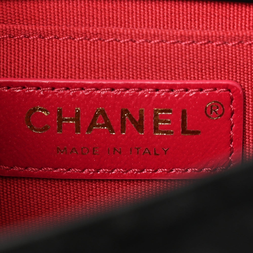 Chanel Velvet Strass Diamond Lock Flap Black