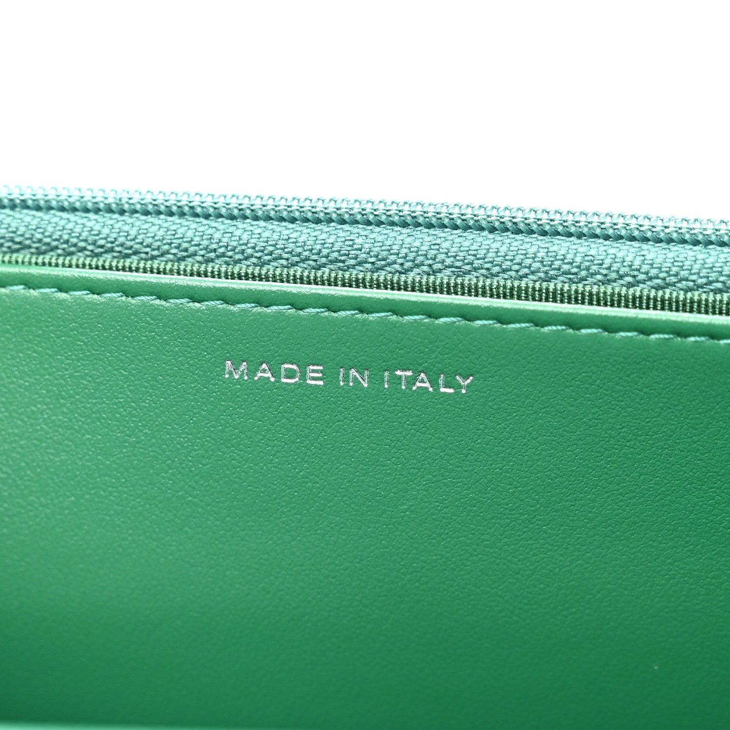 Chanel Caviar Quilted Wallet On Chain WOC Green