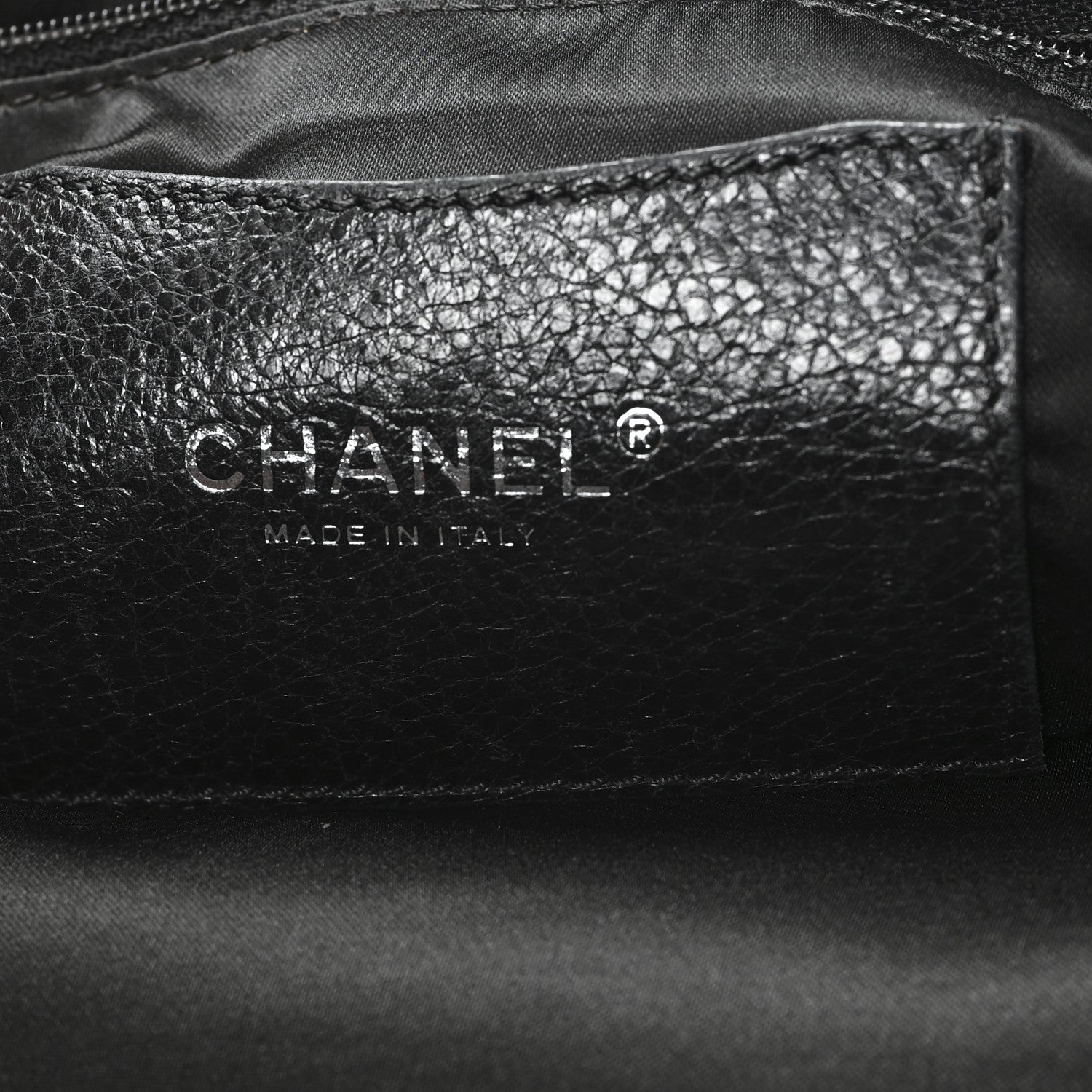 Chanel Glazed Calfskin Large On The Road Tote Black