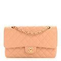 Chanel Caviar Quilted Medium Double Flap Beige Clair