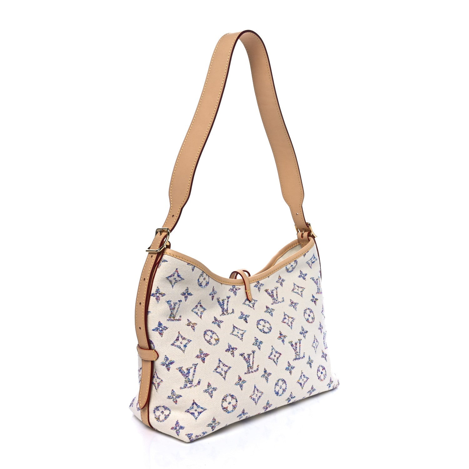 Louis Vuitton Monogram Jacquard CarryAll PM Multicolor Beige