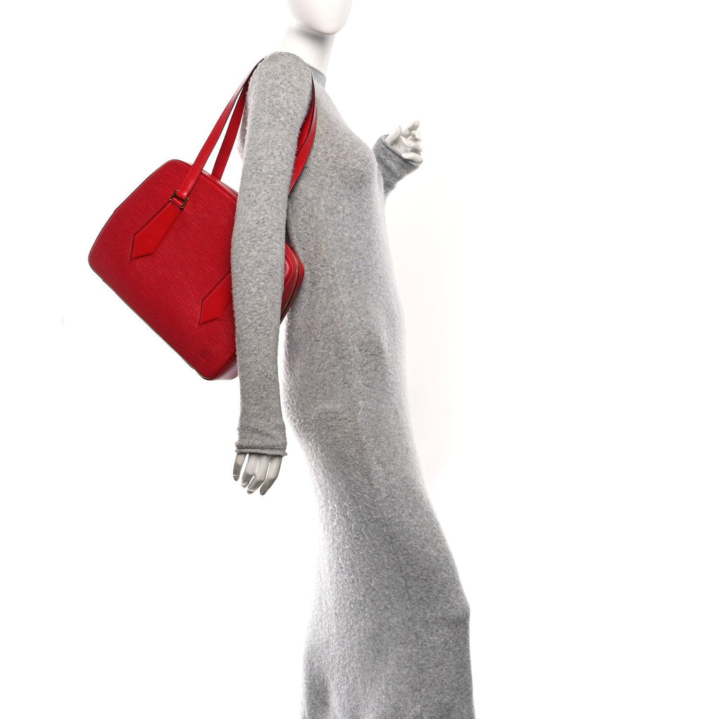 Louis Vuitton Epi Voltaire Castillan Red