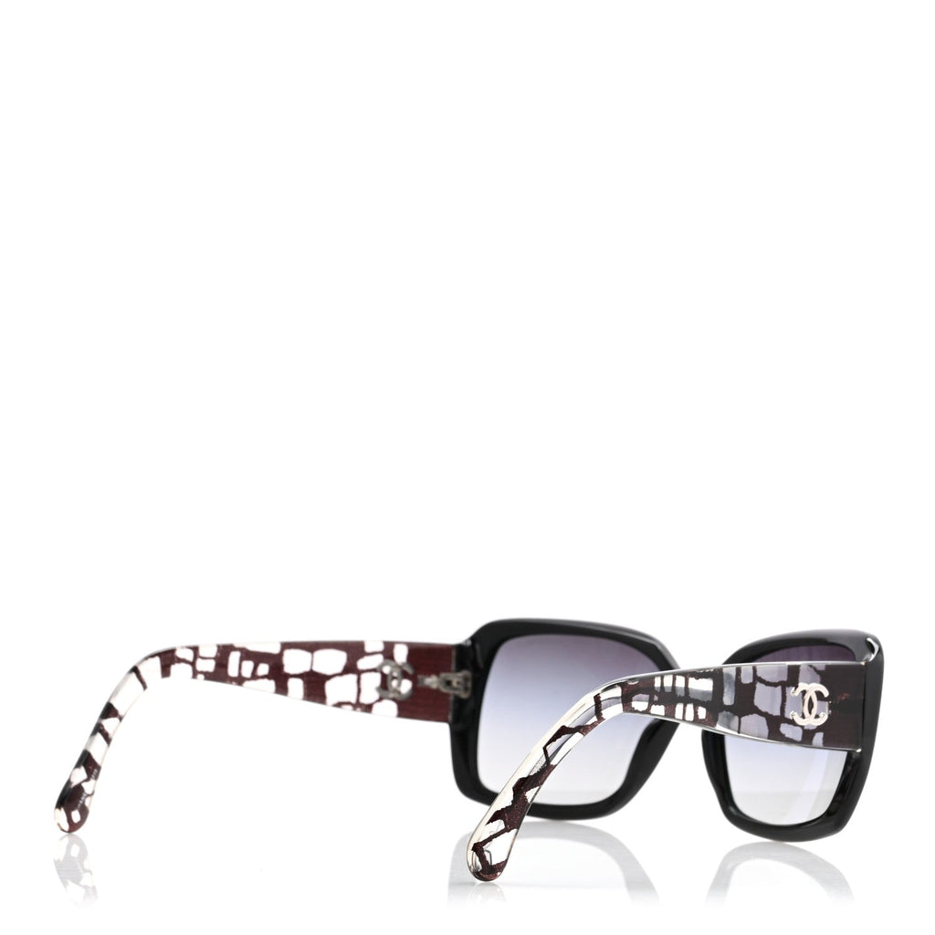 Acetate Square Sunglasses 5213 Black